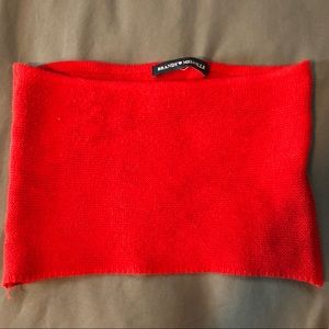 Brandy Melville - Red Woven Tube / Crop Top